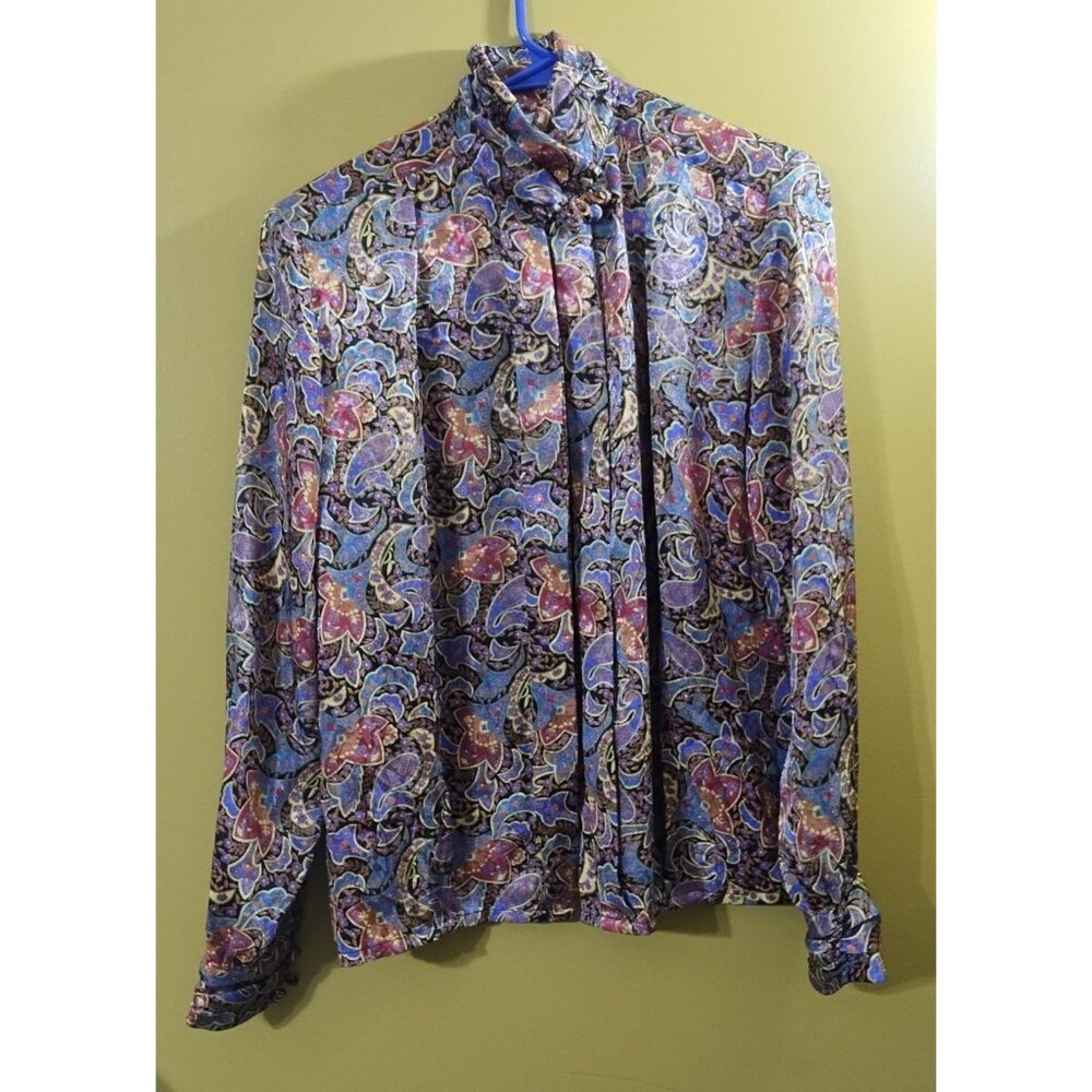 Vintage EJ Harper Long Sleeve Button Down Blouse M